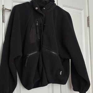 Free People Black Teddy Jacket